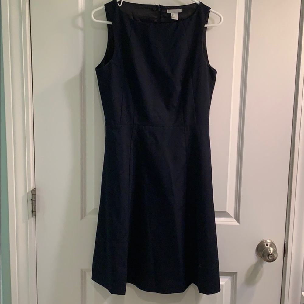 Navy A-line dress